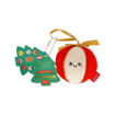 Picture of LEGAMI HOHOHOORNAMENTS PLUSH BAUBLE